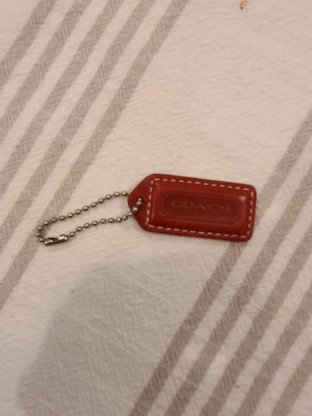 Vintage Coach Small Red Hangtag